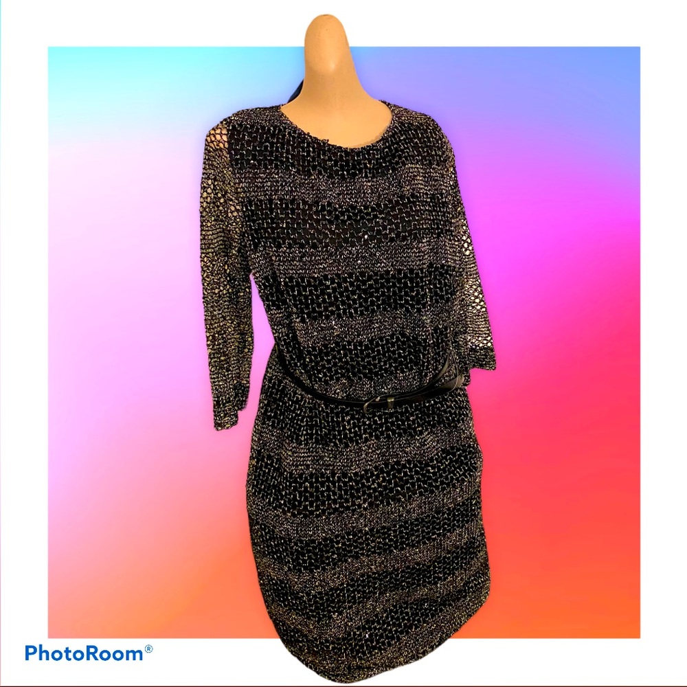 Midi Sequin Cocktail Evening Dress